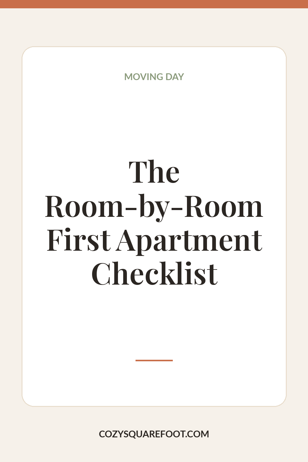 First Apartment Checklist: Everything You Need Room by Room