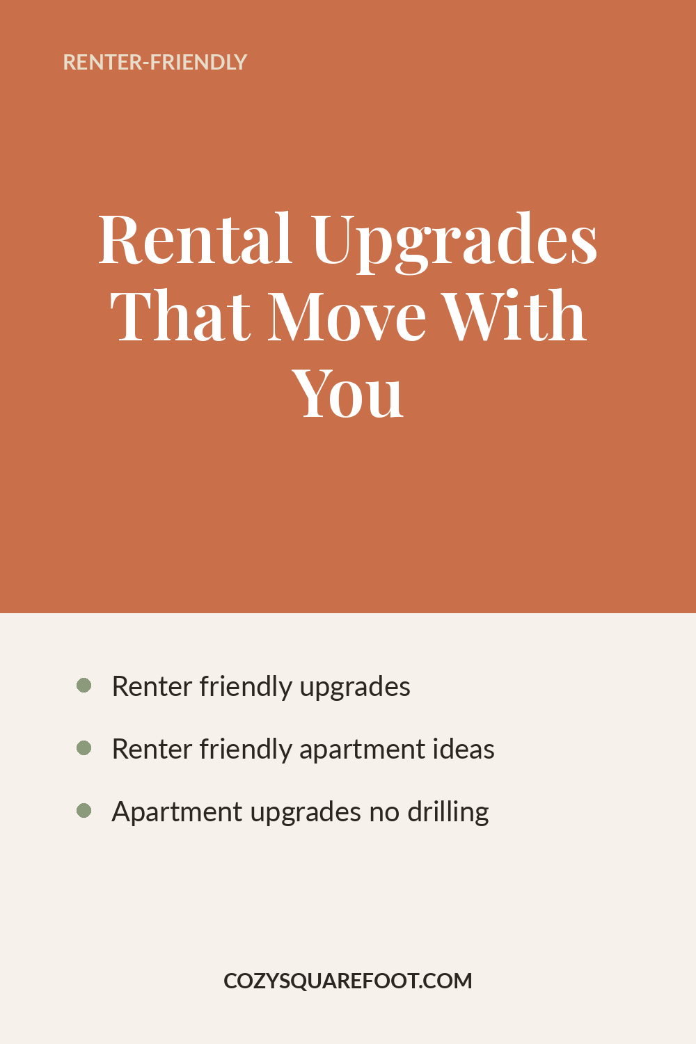 Renter-Friendly Upgrades You Can Take With You When You Move