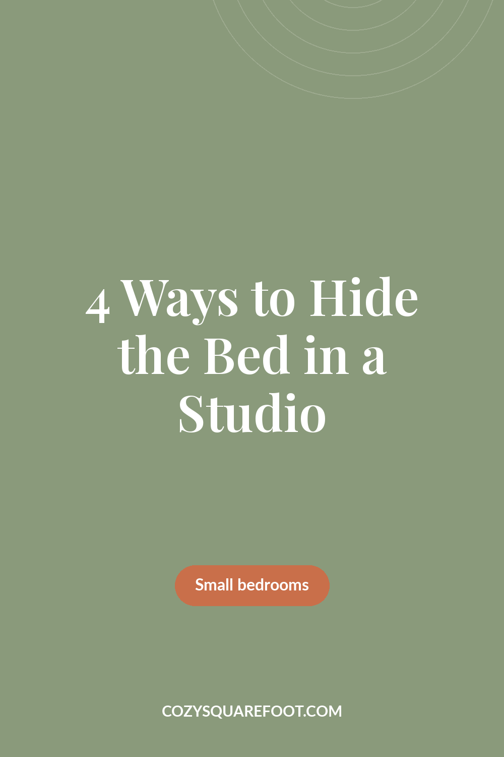 Studio Apartment Ideas: How to Separate the Bed From the Living Space